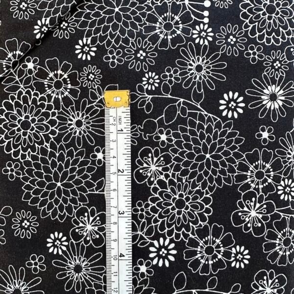 Sew Easy Black & White Dahlia GL 6927.12 - Image 2