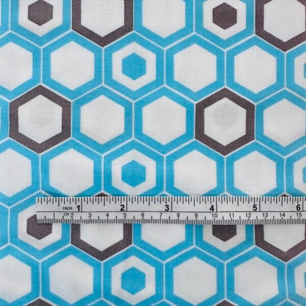 The Design Studio Collection 2140503 Honeycomb Blue by Camelot - Image 2